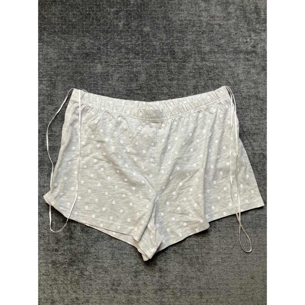 Disney Primark Lounge Shorts Womens Large‎ Gray Polka Dot Side Tie Sleepwear - Picture 2 of 9